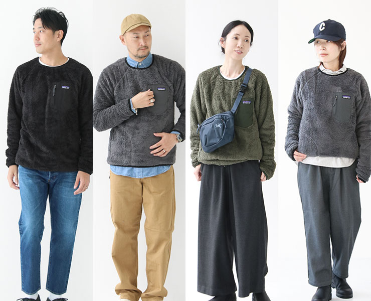 Mサイズ・ブラック（黒）】patagonia パタゴニア ロスガトスクルー