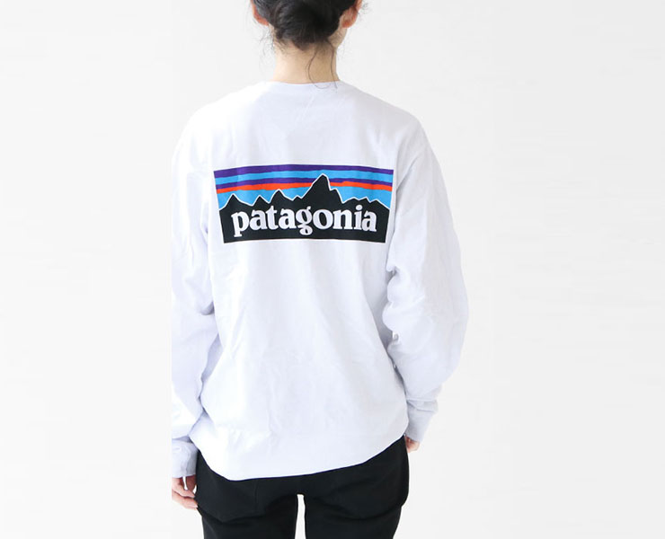 【美品】patagonia  パタゴニア  ビッグロゴ ロングスリーブ