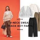 SHINZONE(シンゾーン) Vネックスウェット＆トラックボーイパンツ