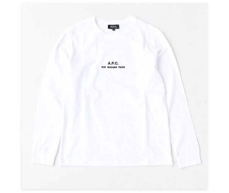 コーディネート／一枚は持っておきたい「A.P.C.(アーペーセー) Tシャツ