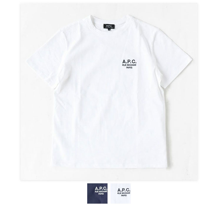 即納在庫品 A.P.C ユニセックスTシャツ Tシャツ/カットソー(半袖/袖なし)