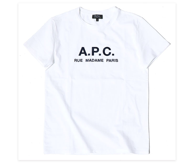 即納在庫品 A.P.C ユニセックスTシャツ Tシャツ/カットソー(半袖/袖なし)