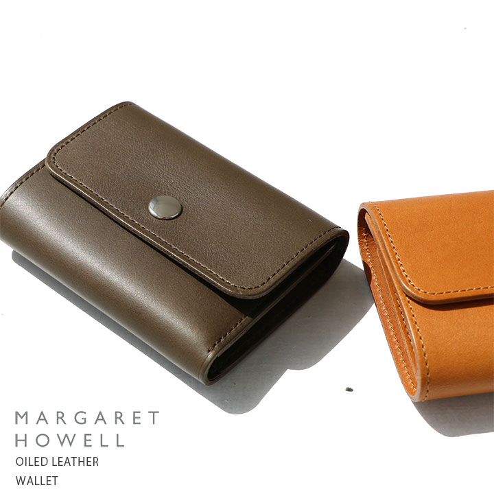 MARGARET HOWELL(マーガレット・ハウエル)OILED LEATHER 三つ折り財布(578-1172002)