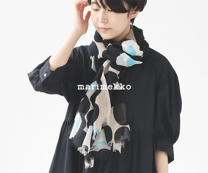 marimekko(マリメッコ) Fiore Pieni Unikko スカーフ(52214-90164)の 