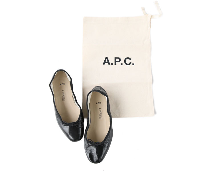 A.P.C.×PORSELLI バレリーナシューズ