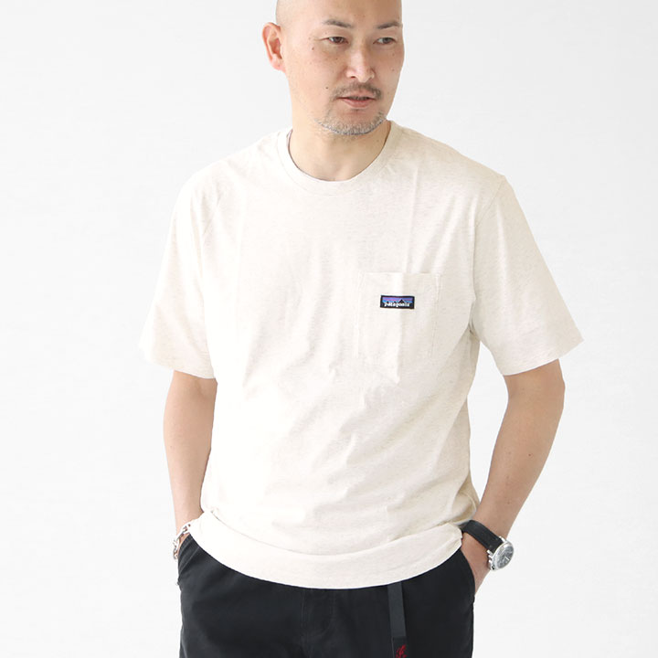 メンズ・リジェネラティブ・オーガニック・サーティファイド・コットン・ライトウェイト・ポケット・ティー