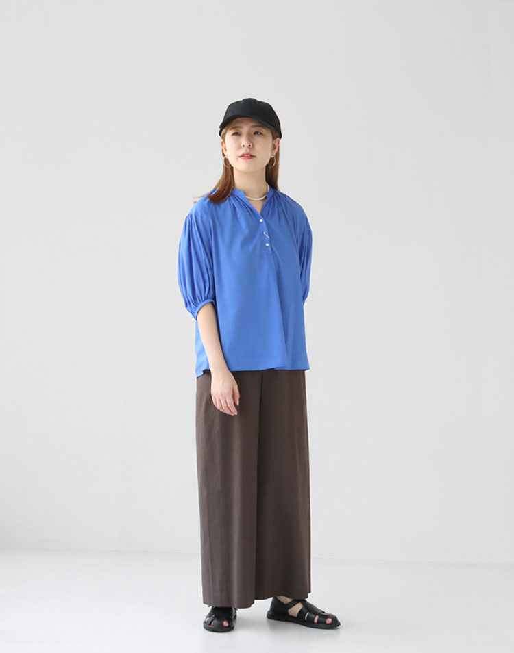 Ballsey(ボールジィ) シアーアムンゼン パフスリーブブラウス(11-01-32 ...