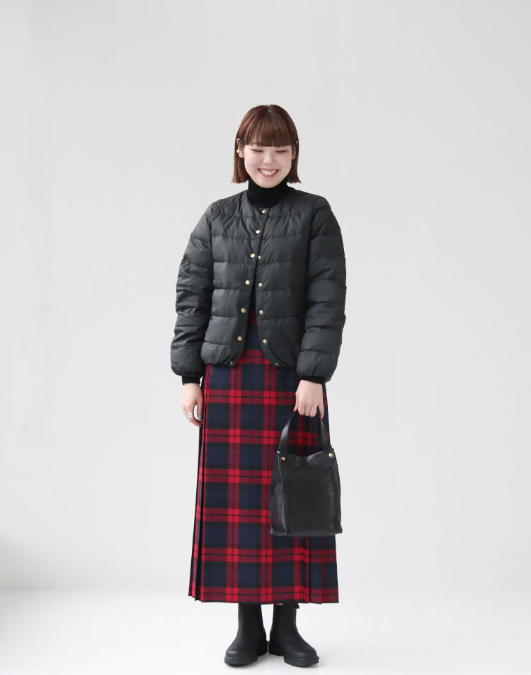 O’NEIL of DUBLIN/キルトロングスカートを使ったコーディネート