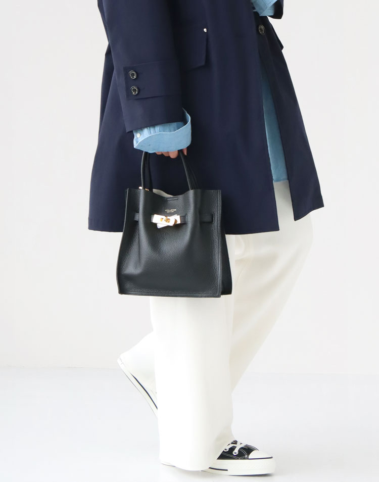 MACKINTOSH HUMBIE ステンカラーコートを使ったコーディネート