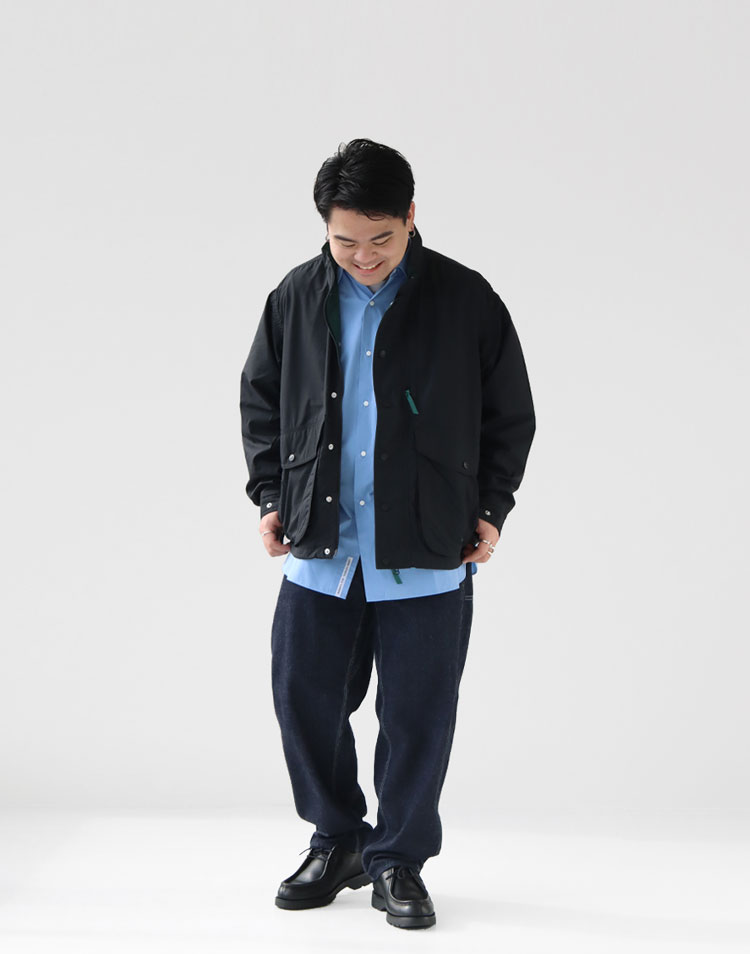 nanamica/レギュラーカラー ウインドシャツを使ったコーディネート