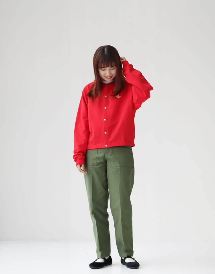 DANTON/ドットボタン クルーネックカーディガンを使ったコーディネート