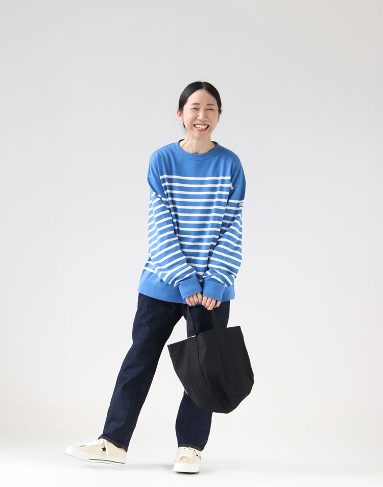 Ordinary fits ルーズ アンクルデニム ONE WASHを使ったコーディネート