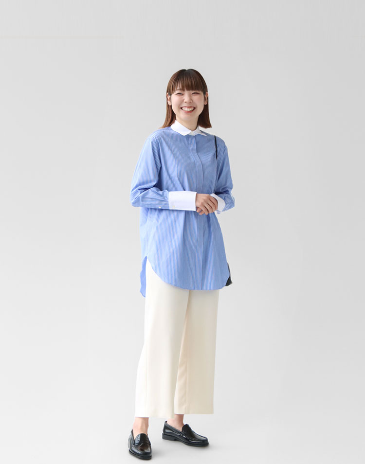 Traditional Weatherwear/2WAYフライフロント フォーマルシャツを使ったコーディネート