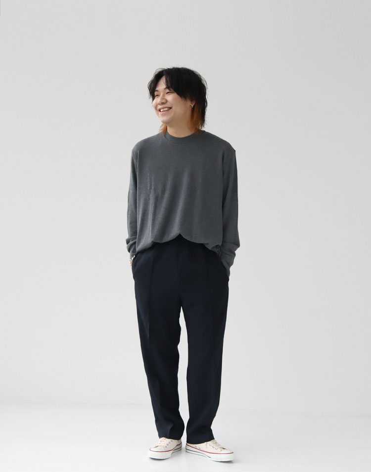 gicipi/RICCIO モックネックロングスリーブニットソーを使ったコーディネート