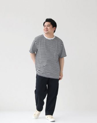 nanamica/クールマックス ストライプジャージーTシャツ