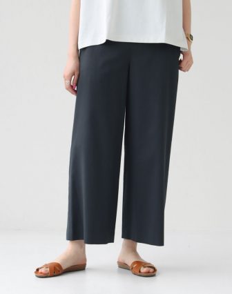 GALERIE VIE/ファインコットン ワイドクルーネックプルオーバーを使ったコーディネート