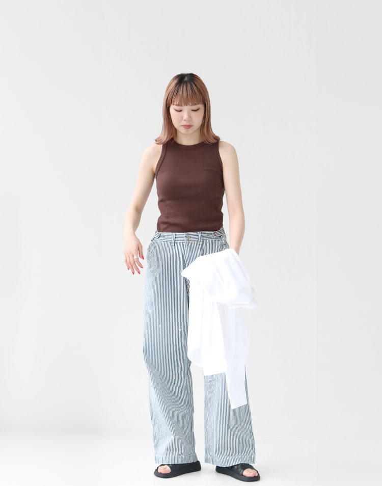 SHINZONE/CIRCULAR リブタンクトップを使ったコーディネート