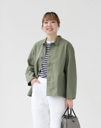 EMON/SAGISOU カバーオールを使ったコーディネート