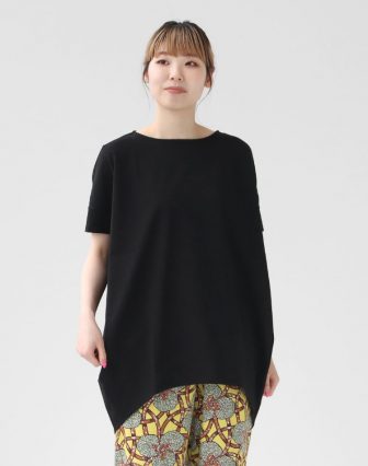 mizuiro ind/ボートネックコクーンプルオーバーを使ったコーディネート