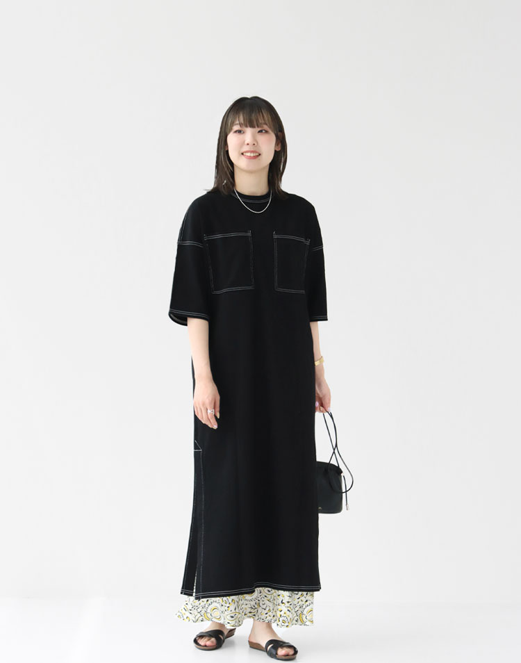 SHINZONE/ステッチドレスを使ったコーディネート