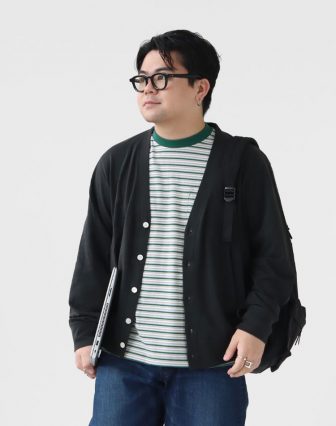DANTON/コットンポリエステル ポケットTシャツ MENを使ったコーディネート
