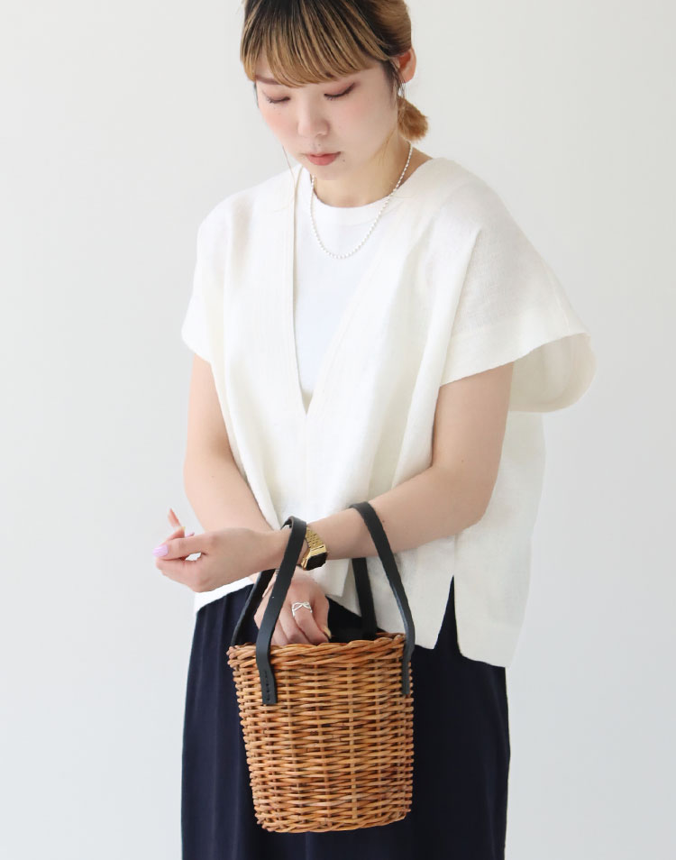 FilMelange/リアナ オーガニックラフィーコットン ロングスカートを使ったコーディネート