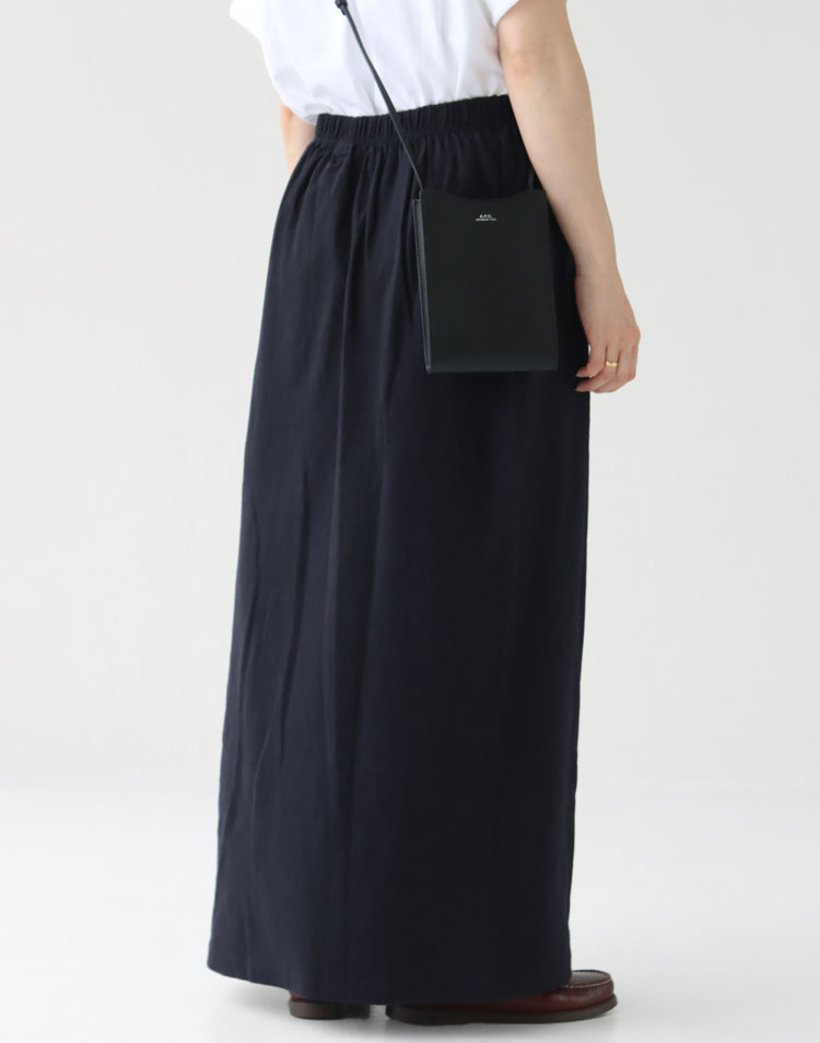 FilMelange/リアナ オーガニックラフィーコットン ロングスカートを使ったコーディネート