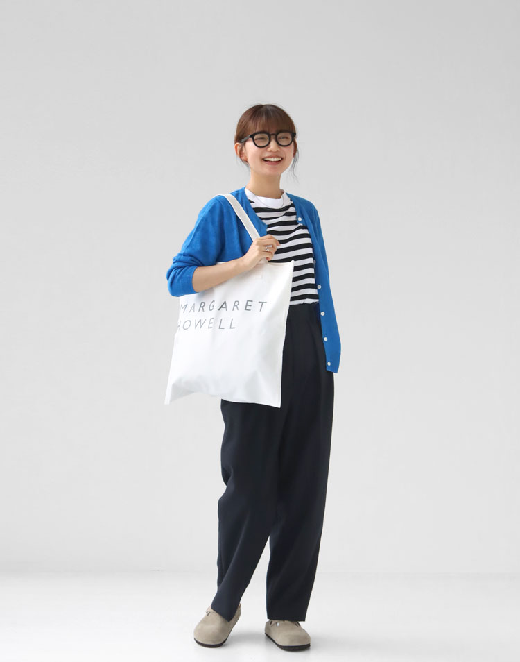 mao made/UVカット加工 リネンカーディガンを使ったコーディネート