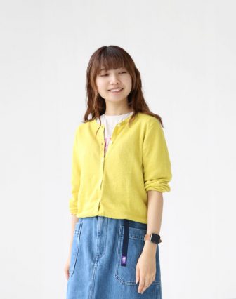 mao made/UVカット加工 リネンカーディガンを使ったコーディネート