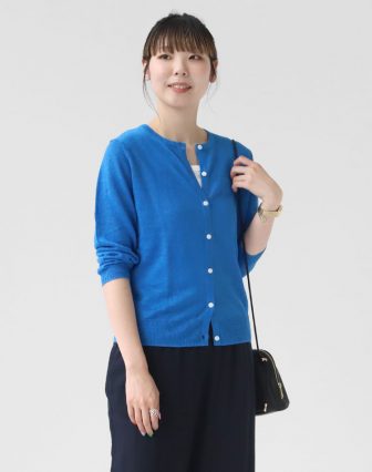 mao made/UVカット加工 リネンカーディガンを使ったコーディネート