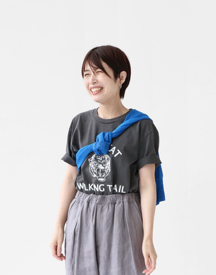 mao made/UVカット加工 リネンカーディガンを使ったコーディネート