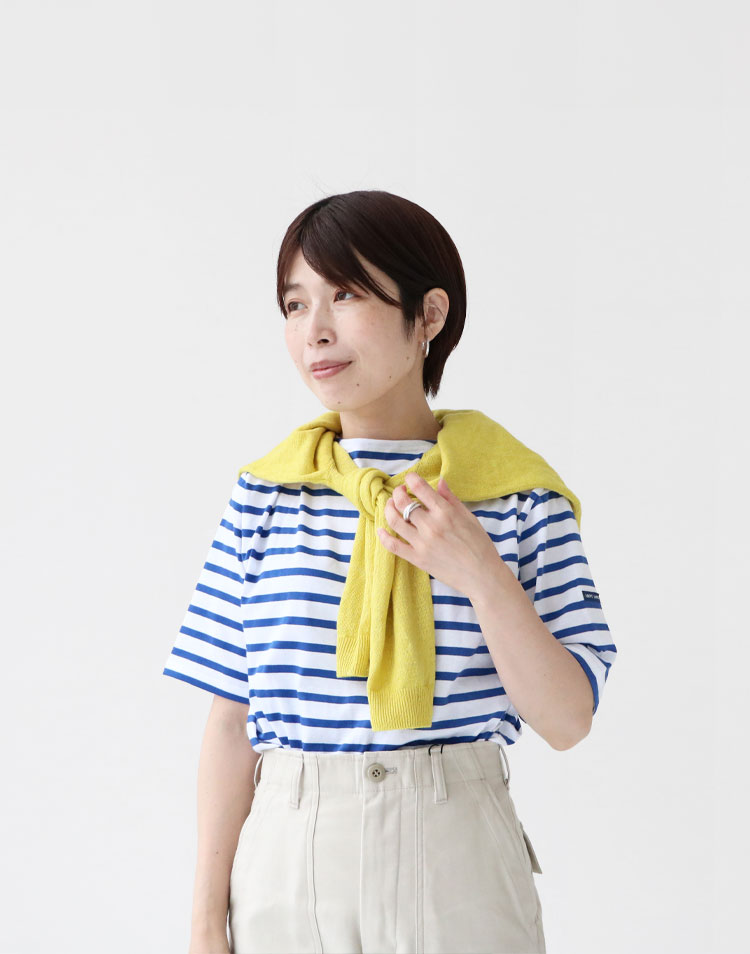 mao made/UVカット加工 リネンカーディガンを使ったコーディネート