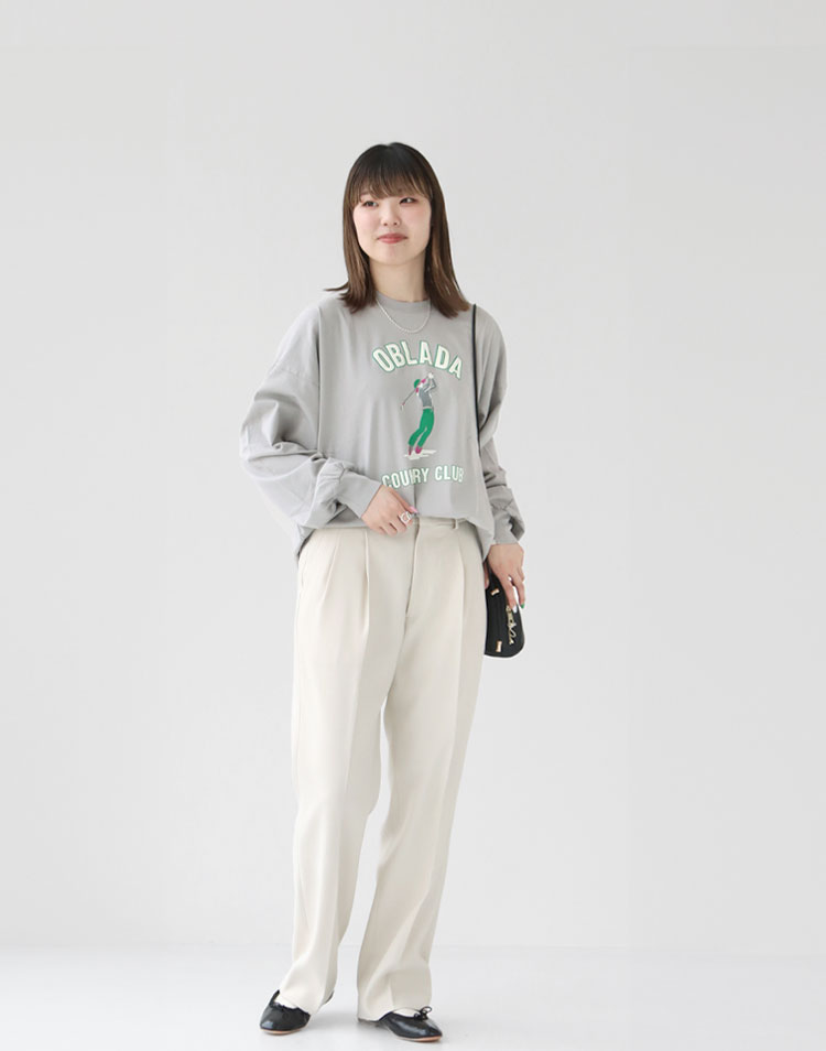 Oblada/GOLFER ロングT(F2410CU12)を使ったコーディネート