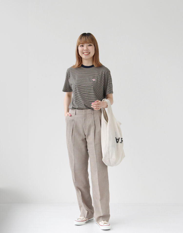 SHINZONE/クライスラーパンツ メランジを使ったコーディネート