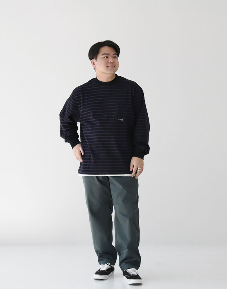 L.L.Bean/Union Long-Sleeve Stripe Tシャツを使ったコーディネート