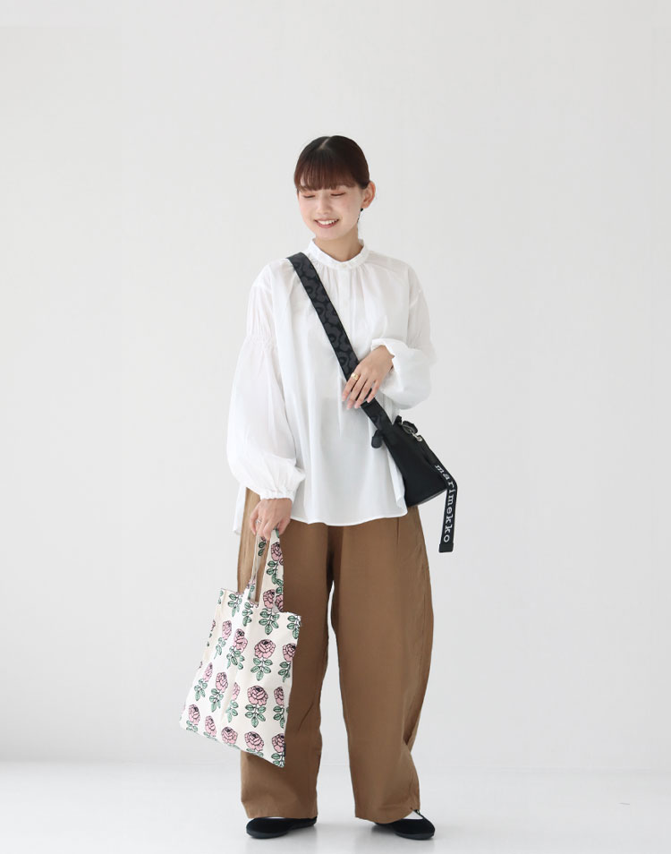 GRANDMA MAMA DAUGHTER/ボリュームスリーブブラウスを使ったコーディネート