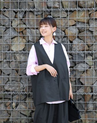 mizuiro ind/ワイドタックパンツを使ったコーディネート