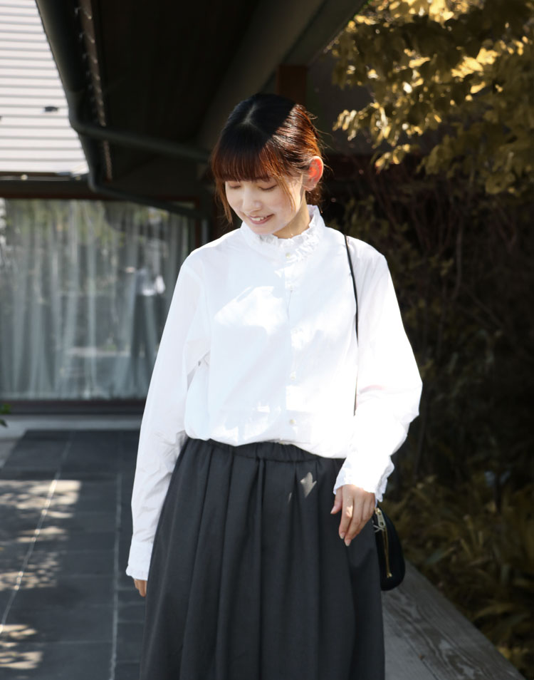 mizuiro ind/ワイドタックパンツを使ったコーディネート