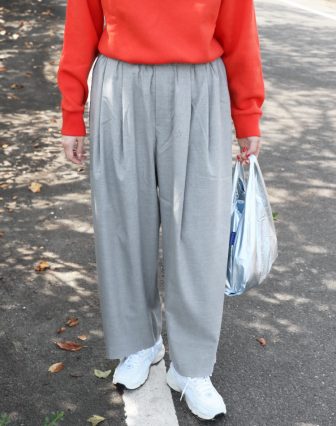 mizuiro ind/ワイドタックパンツを使ったコーディネート