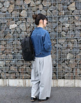 mizuiro ind/ワイドタックパンツを使ったコーディネート