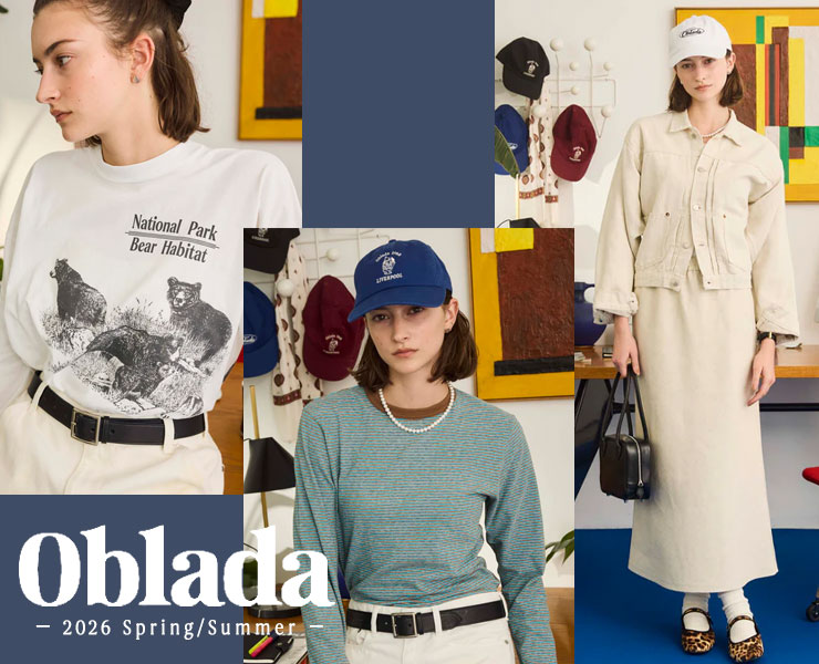 Oblada(オブラダ)/2026年春夏｜YouTubeでも着用レビュー公開中