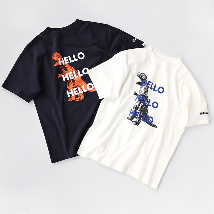 オブラダ DINOSAUR Tシャツ 2色展開